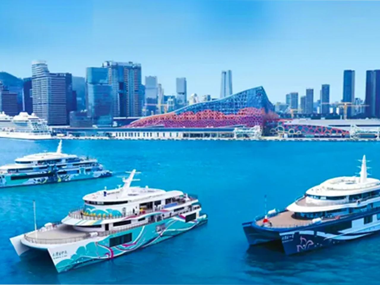 ทัวร์ 1 วัน ตั๋วเรือท่องเที่ยว 3 ชั่วโมง สะพานฮ่องกง-จูไห่-มาเก๊า เรือสำราญเซินเจิ้นเกรตเตอร์เบย์หมายเลข 1/2