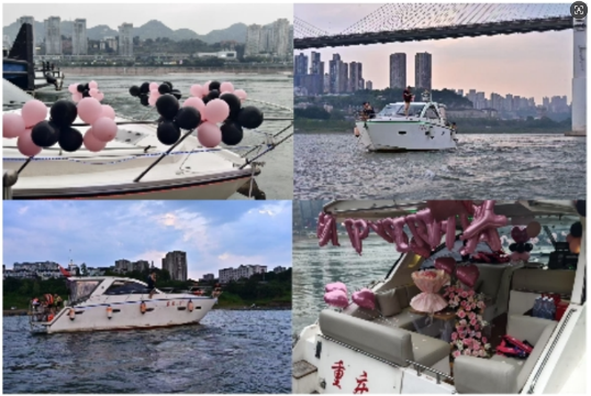 【重慶遊艇包船】重慶遊艇38呎雙層高速運動艇晨嘉119號包船