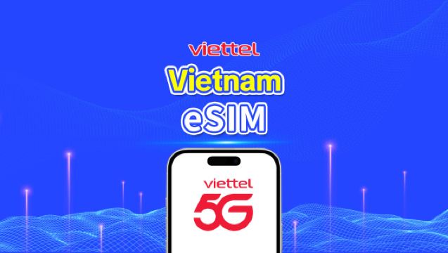 Vietnamin Viettel eSIM | 5G/4G | Päiväpaketti/liikennepaketti | Luonnollinen päivälaskutus | QR-koodi