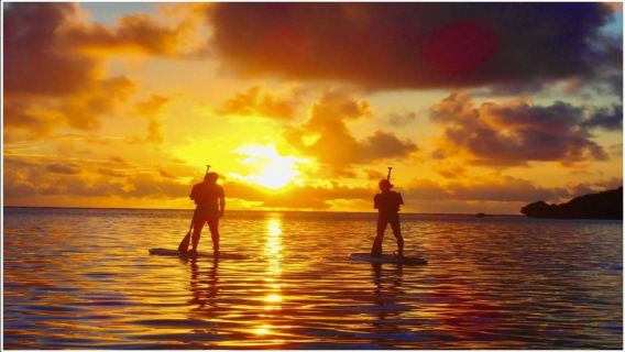 [Miyakojima] Tour SUP al tramonto con lo spettacolare cielo rosso di Miyakojima!