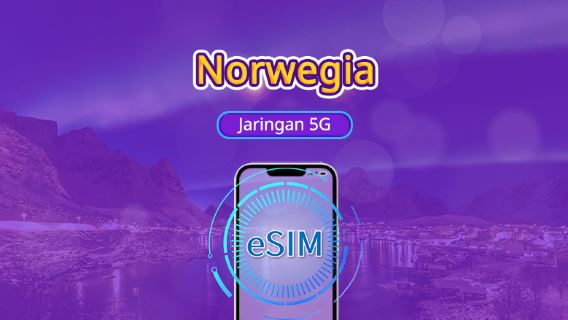 Norwegia | 5G/4G eSIM | Mendukung Tiktok & ChatGPT | Paket harian/paket data | Penagihan berdasarkan hari kalender | 1 - 30 hari | Kode QR