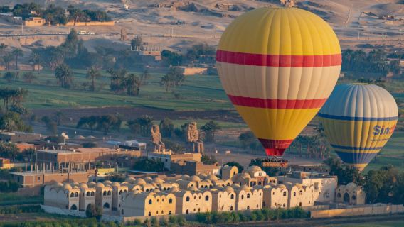 Vol en montgolfière au lever du soleil à Louxor avec transferts depuis l'hôtel