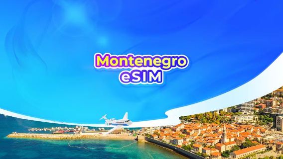Montenegro 4G eSIM | data package | 24 hr billing | QR code