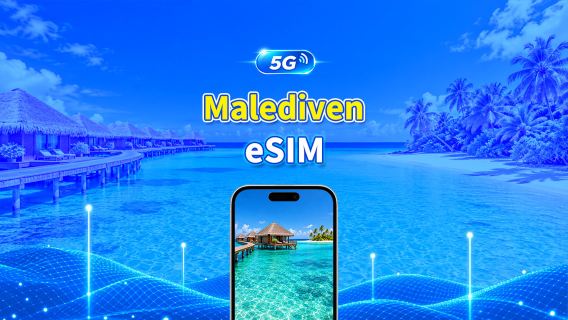 Malediven 4G/5G eSIM | Tägliches/Gesamt-Datenpaket | 1–30 Tage | 24-Stunden-Abrechnung | QR-Code