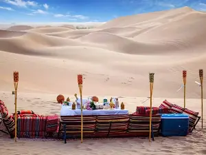 Abu Dhabi Private Desert Romantic Dune Dinner with Dune Bashing