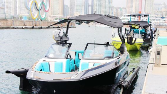 山東青島黃海水上運動基地尾波沖浪包船體驗【進口造浪艇+全程教練指導+零基礎解鎖沖浪】