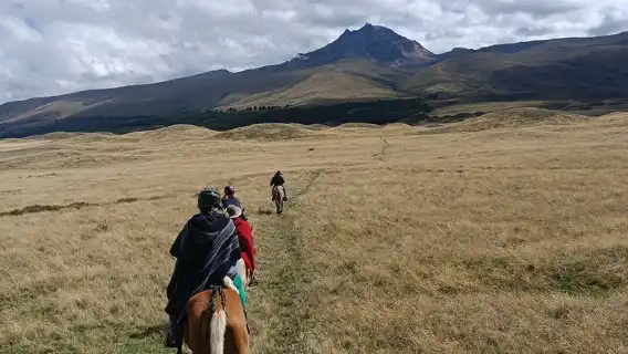 Cotopaxi volcano horseback ride and hike Private tour