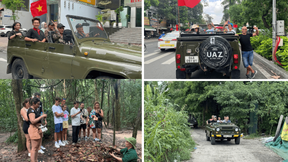 Excursión de un día a los túneles de Cu Chi en jeep clásico desde Ciudad Ho Chi Minh