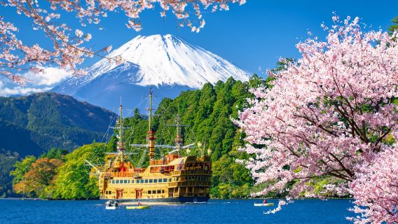 富士山・箱根 大涌谷＆山中湖 日帰りツアー【大涌谷ロープウェイ付き・ホテル送迎あり】