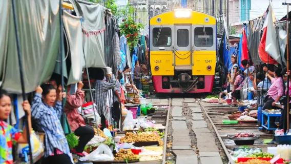 Best rated tour for Railway Market in Thailand with an average score of 5 Best rated tour for Railway Market in Thailand with an average score of 5