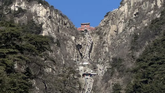 Eendaagse tour naar Tai'an Taishan-natuurgebied, Jade Keizer-top en Dai-tempel met Chinees-Engelse service