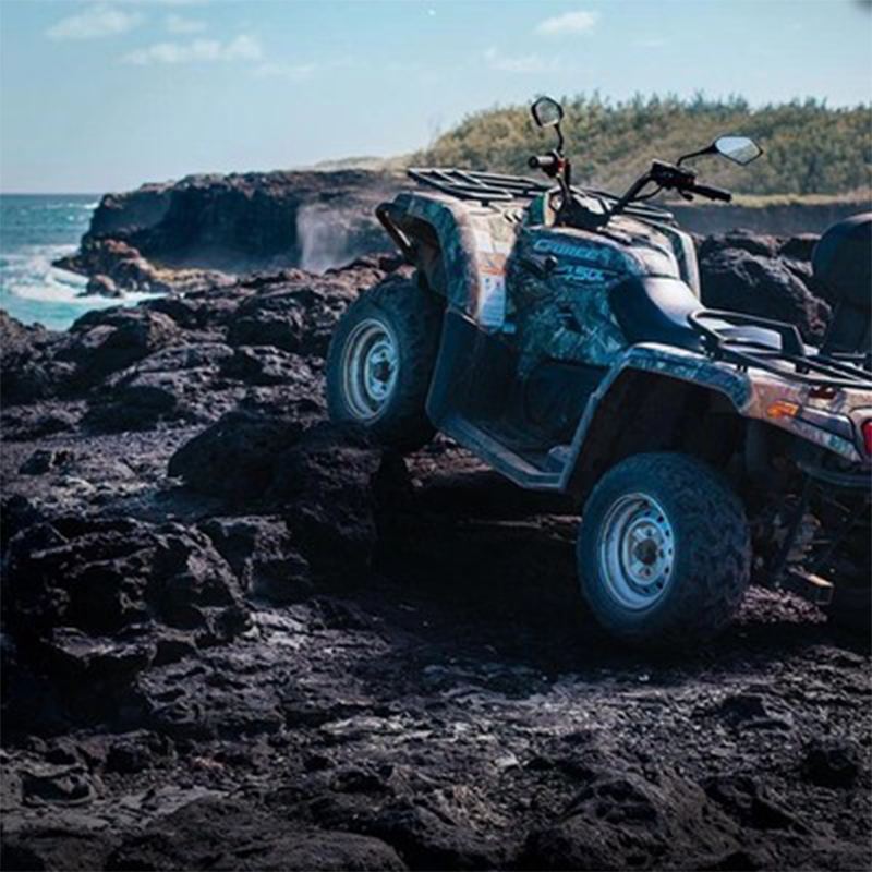 Pengalaman ATV di Jambatan Semula Jadi Mauritius untuk seorang/berdua dengan pilihan naik taraf pengangkutan pergi-balik