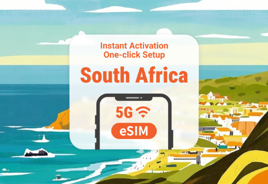 South Africa 5G eSIM | Dual Network Coverage | 1–30 Days | Instant QR