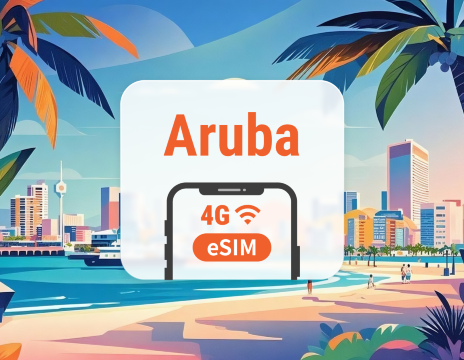 eSIM Aruba | Supporta ChatGPT e TikTok | 1–30 giorni | QR istantaneo