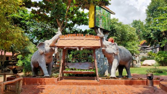 Pattaya Elephant Park Elephant Motorcycle Jungle Off-Road Jungle Jump Shooting Watercraft Horseback Riding Bungee Jumping Hotel Free Pick-up and Drop-off Chinese Service