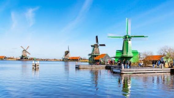 Sightseeing tour of windmills, cheese farm and Volendam with private transportation