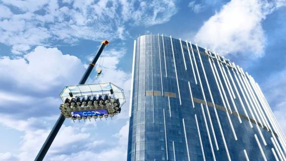 New Year's Eve Fireworks Countdown | Macau High-Altitude Suspended Viewing Restaurant | Dinner In The Sky New Year's Package