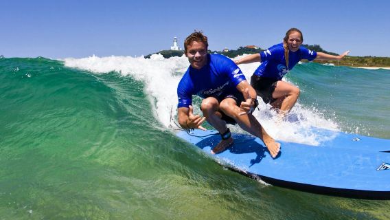 Zweistündiger Surfkurs in Byron Bay