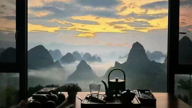 拼團私家團陽朔灕江風景名勝區遊船+興坪20元背景+千里江山+遇龍河竹筏