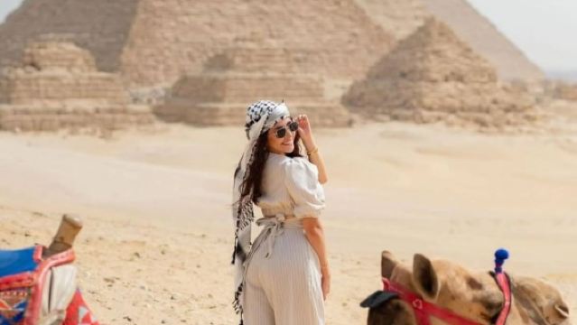 Visite privée des pyramides de Gizeh, du Sphinx et du Grand Musée égyptien avec déjeuner