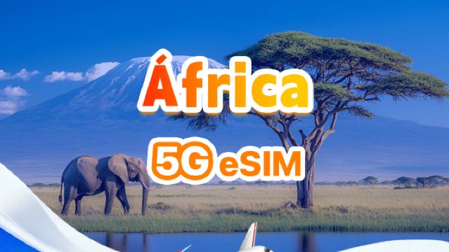 eSIM 4G/5G para África | Paquete diario/Paquete total | 500 MB/día - 30 GB en total | 1-30 días | Sistema de 24 horas | QR code