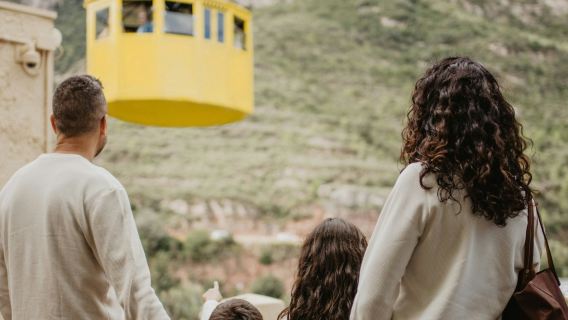 Montserrat cable car ticket in Spain