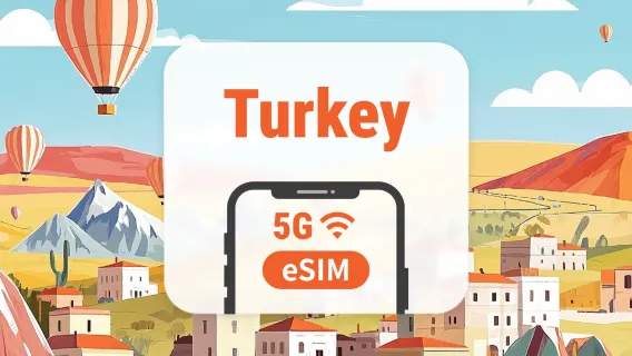 Turkey 5G eSIM | All 3 Major Networks • All AI & TikTok | 1–30 Days | QR Code