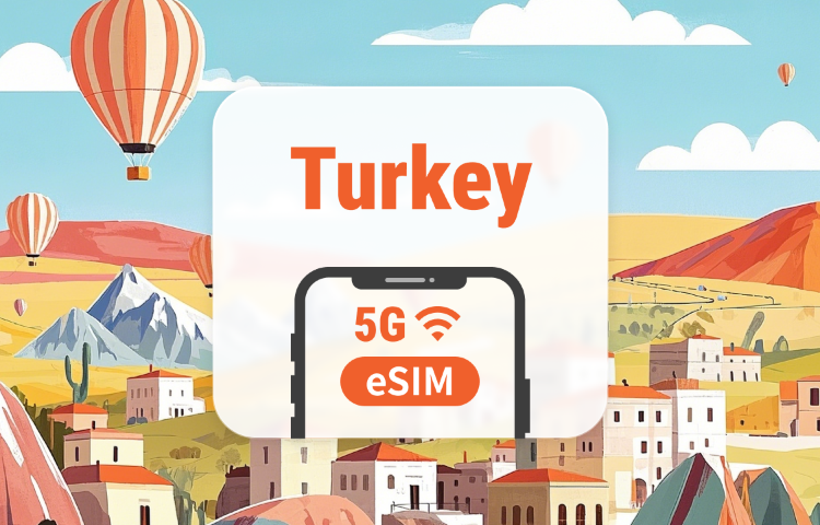 Turkey 5G eSIM | All 3 Major Networks • All AI & TikTok | 1–30 Days | QR Code