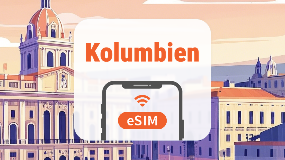 Kolumbien eSIM | KI-Apps & TikTok | 1–30 Tage | QR-Code
