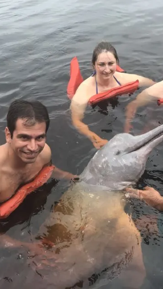 Brazil Manaus Amazon jungle + trekking 1-day tour pink river dolphin/piranha fishing