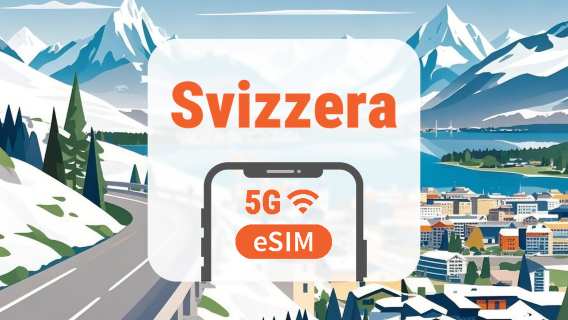 Svizzera 5G eSIM | Doppia Rete • AI & TikTok | 1–30 Giorni | Codice QR