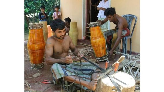Jaffna: Traditional Drum-Making Workshop with Artisans