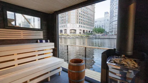 London's Floating Sauna