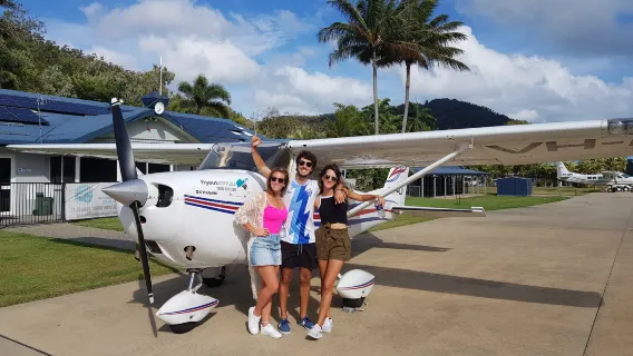 60-minute scenic flight over the Whitsunday Islands (Heart Reef + Whitehaven Beach + Hill Inlet)
