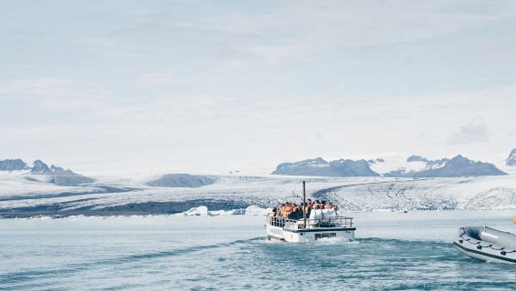 Glacier Lagoon Boat Ride and South Coast Tour from Reykjavik