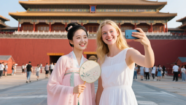 Ημερήσια εκδρομή στο Μουσείο Απαγορευμένης Πόλης του Πεκίνου · Δωρεάν εμπειρία με παραδοσιακά κινέζικα ενδύματα · Προαιρετική ξενάγηση 3 ωρών · Συμπεριλαμβάνει εισιτήριο