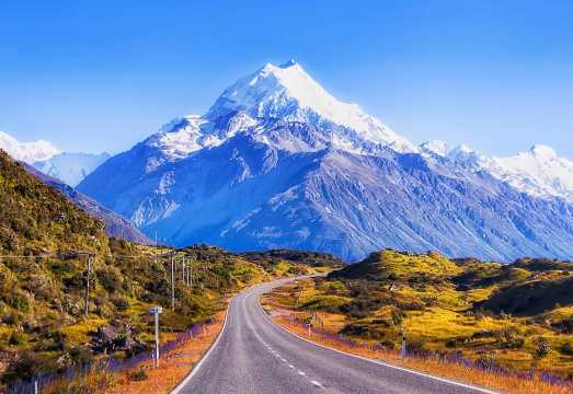 New Zealand Mount Cook + Tasman Glacier Lookout Tour [Round-trip by Mercedes Minibus with Hotel Transfers]