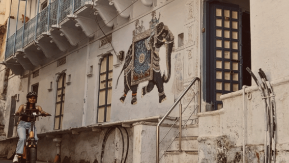 Recorrido fotográfico en bicicleta eléctrica por las calles del casco antiguo