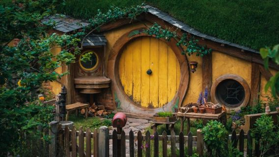 From Auckland: Hobbiton™ Movie Set Tours & Waitomo Caves Small Group Tour
