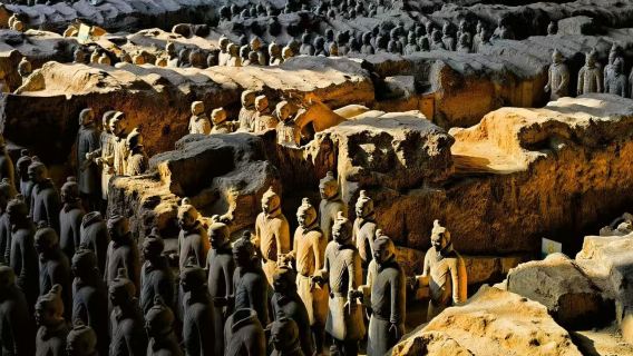 [Visita guiada con explicaciones en inglés 5h] Museo de los Guerreros de Terracota y Caballos de Qin Shihuang - entrada no incluida - consultar con el servicio de atención al cliente para reservar