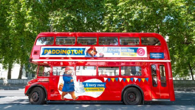 London Paddington Bear Themed Afternoon Tea Bus [Family-Friendly/Special Fairy Tale Exclusive Menu/90 min Tour of London Landmarks]