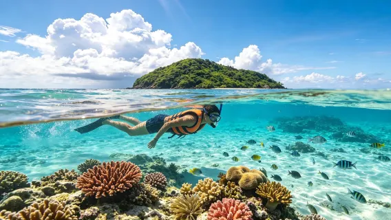 Phi Phi Islands + Maya Bay + Koh Khai Nok 1-day tour | Includes island entrance fee | Half-price airport drop-off service
