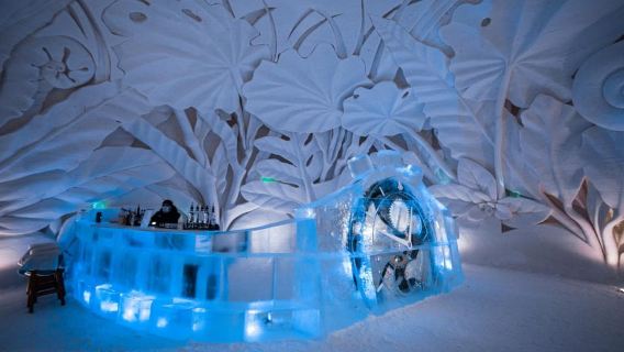 Levi: Tour del Villaggio di Neve con biglietto d'ingresso e pranzo