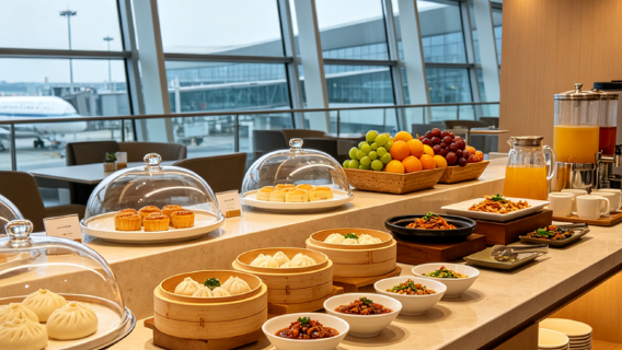 SHA上海虹橋国際空港待機ラウンジ利用券/貴賓/特製美食体験/室/搭乗待ち/乗り継ぎ/休憩