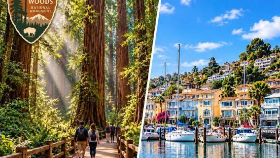 Muir Woods and Seaside Sausalito Half-Day Tour from San Francisco