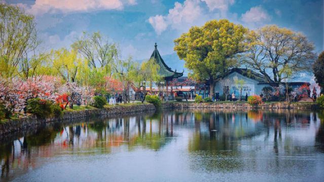 Bandar Lama Huishan + Taman Li + Tarikan Pelancongan Terusan Kuno Qingming