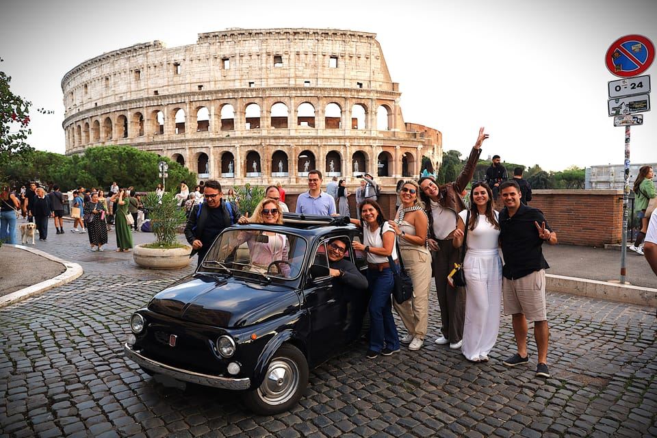 Servicio de fotografía Fiat 500 en Roma
