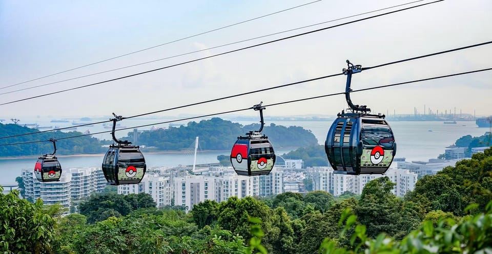 Singapore : Sunset Cable Car, Wings Of Time at Sentosa