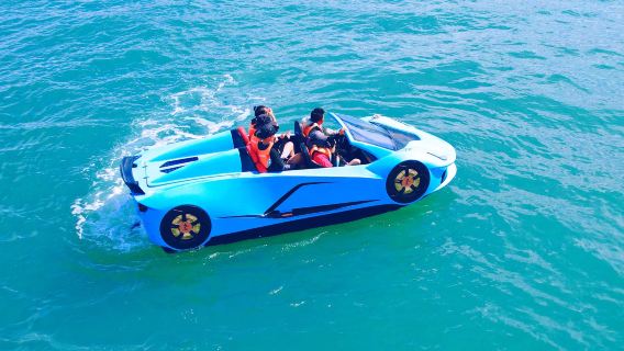Power speedboat at Qingao Bay on Nan'ao Island in Shantou (sightseeing/surfing/spinning drift/leisure photography/photo spots)
