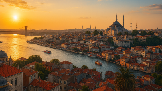 Tour 1 ngày Istanbul tuyến 2: Thánh đường Xanh + du thuyền + Chợ Lớn